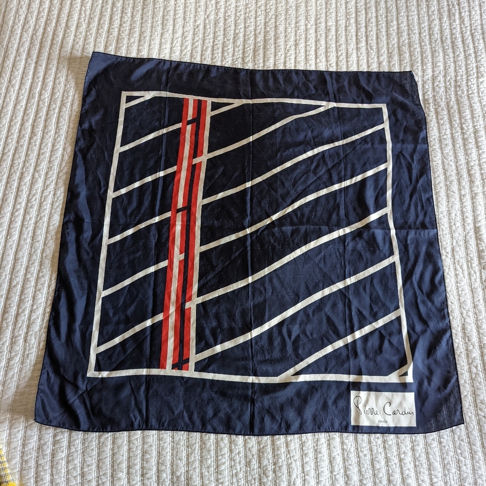 Vintage Pierre Cerdin silk scarf